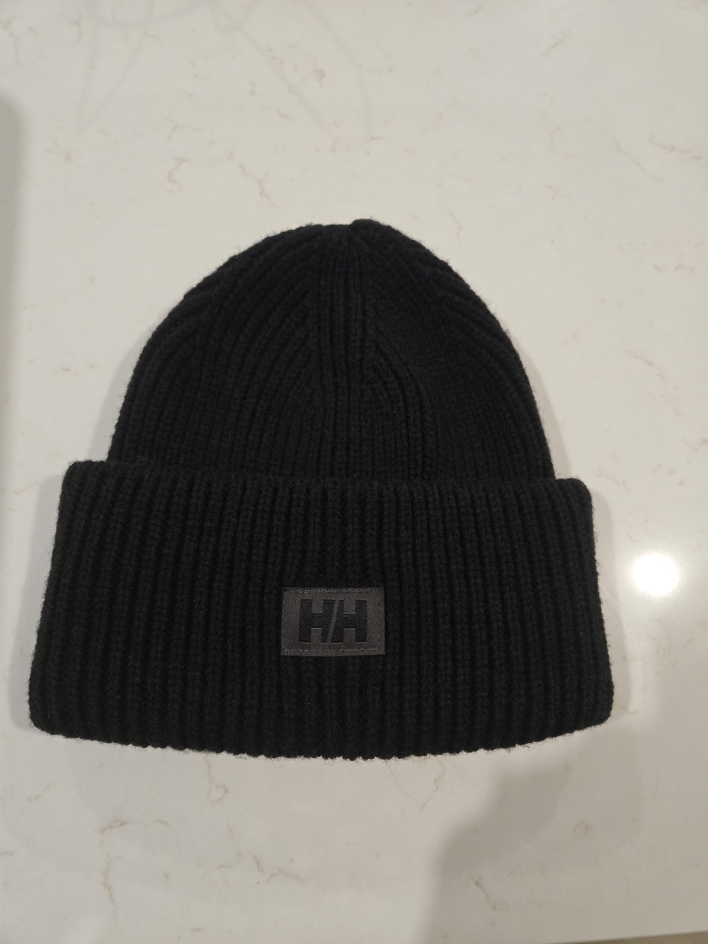 Helly Hansen Black Ribbed Beanie